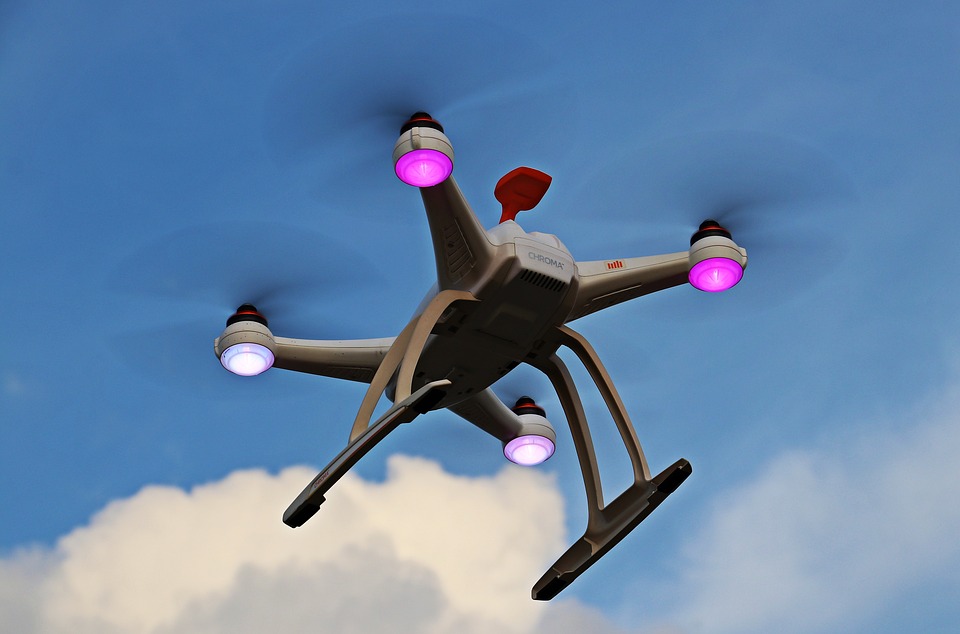 Drone flying