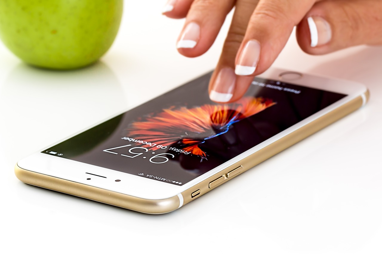 iphone being used